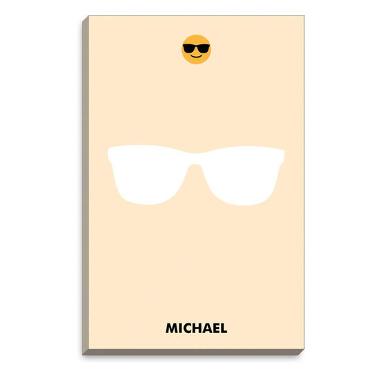 Yellow Emoji Sunglasses Notepads